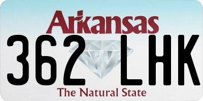 AR license plate 362LHK