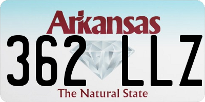 AR license plate 362LLZ