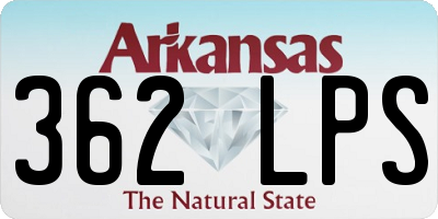 AR license plate 362LPS