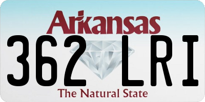 AR license plate 362LRI