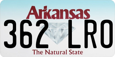 AR license plate 362LRO