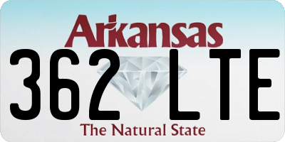 AR license plate 362LTE