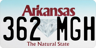 AR license plate 362MGH