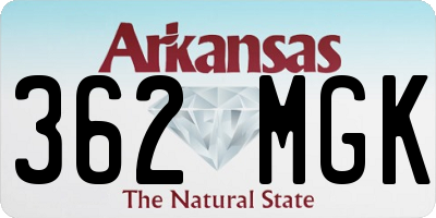 AR license plate 362MGK