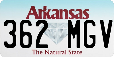 AR license plate 362MGV