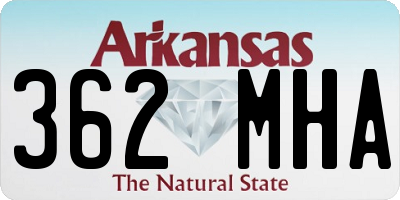AR license plate 362MHA