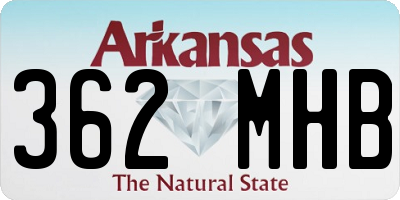 AR license plate 362MHB
