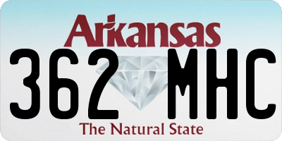 AR license plate 362MHC