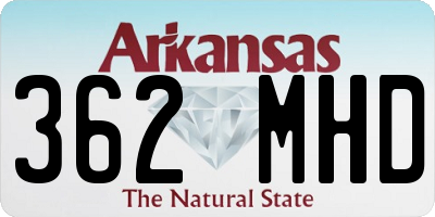 AR license plate 362MHD