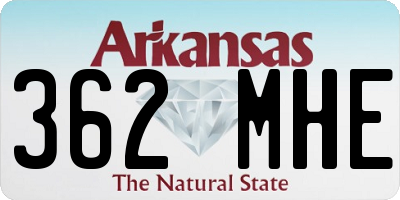 AR license plate 362MHE