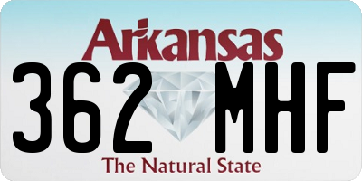 AR license plate 362MHF