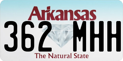 AR license plate 362MHH