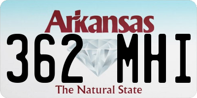 AR license plate 362MHI
