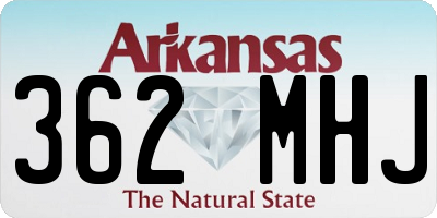 AR license plate 362MHJ