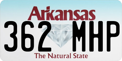 AR license plate 362MHP