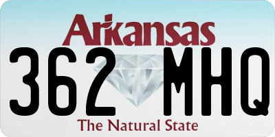 AR license plate 362MHQ