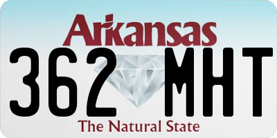 AR license plate 362MHT