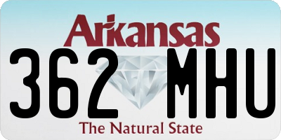 AR license plate 362MHU