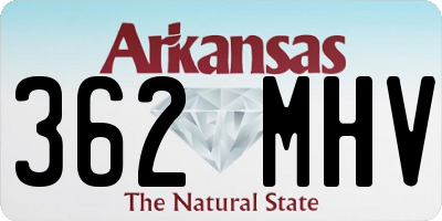 AR license plate 362MHV