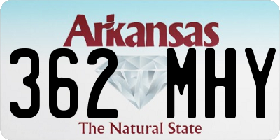 AR license plate 362MHY