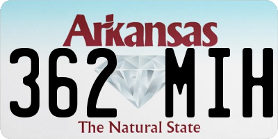 AR license plate 362MIH