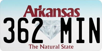 AR license plate 362MIN
