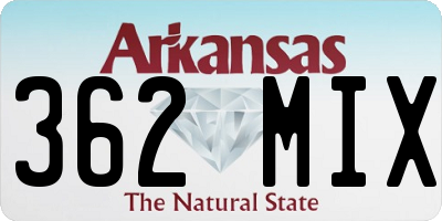AR license plate 362MIX
