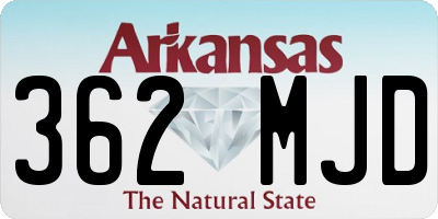 AR license plate 362MJD