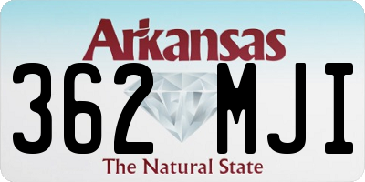 AR license plate 362MJI
