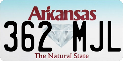 AR license plate 362MJL
