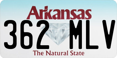 AR license plate 362MLV