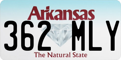 AR license plate 362MLY