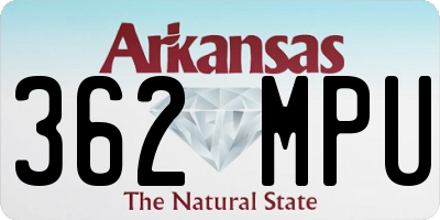 AR license plate 362MPU