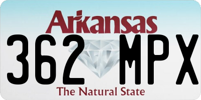 AR license plate 362MPX