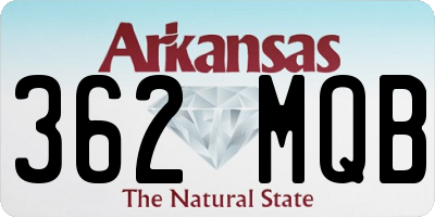 AR license plate 362MQB