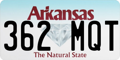 AR license plate 362MQT