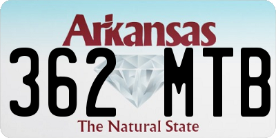 AR license plate 362MTB