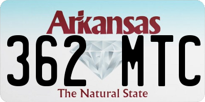 AR license plate 362MTC