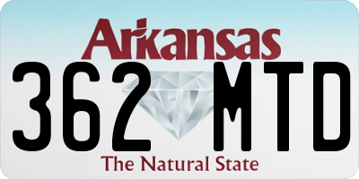 AR license plate 362MTD