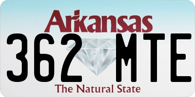 AR license plate 362MTE