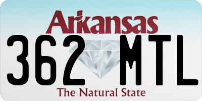 AR license plate 362MTL