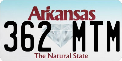 AR license plate 362MTM