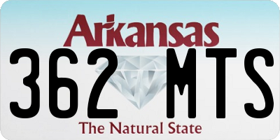 AR license plate 362MTS