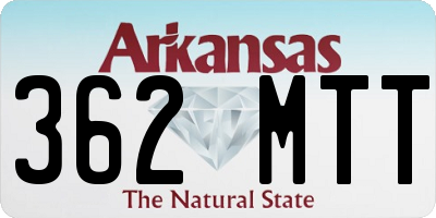 AR license plate 362MTT