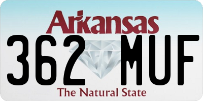 AR license plate 362MUF