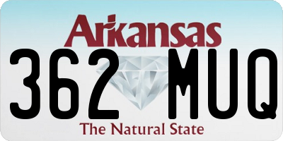 AR license plate 362MUQ