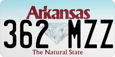 AR license plate 362MZZ