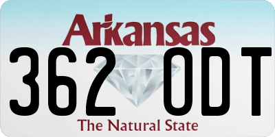 AR license plate 362ODT