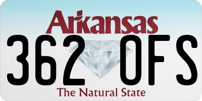 AR license plate 362OFS