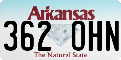 AR license plate 362OHN